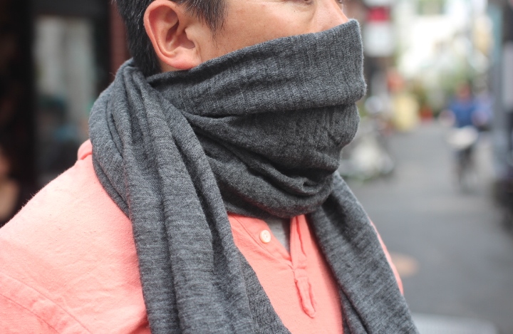 天空丸Wool Top Gauze Scarf
