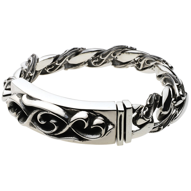 cenote b0485 【シルバーアクセサリー】 フローラル キヘイチェーン ブレスレット