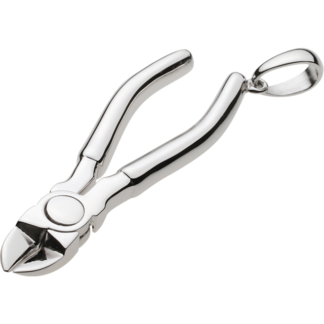 cenote p0774 【シルバーアクセサリー】 工具 ニッパー 大 ペンダント