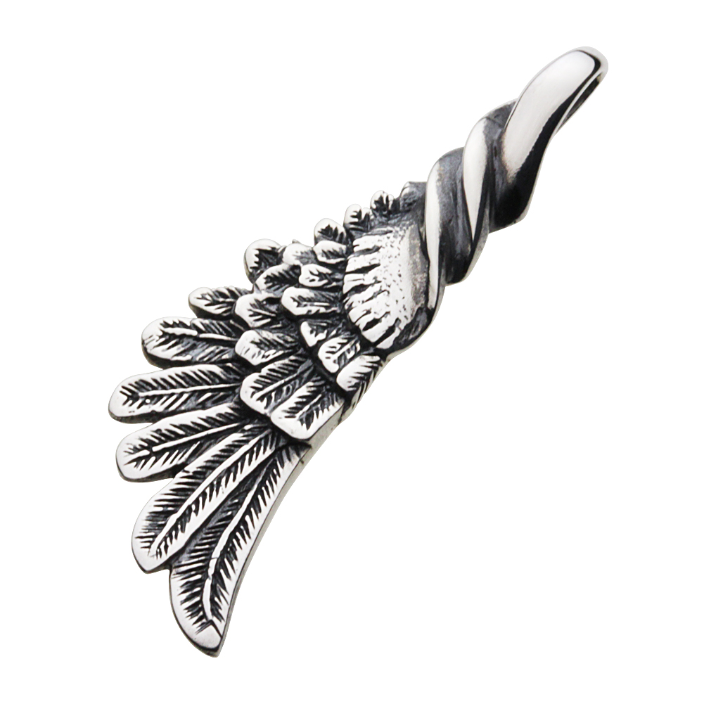 cenote p0693 【シルバーアクセサリー】 ツイストウィングペンダント