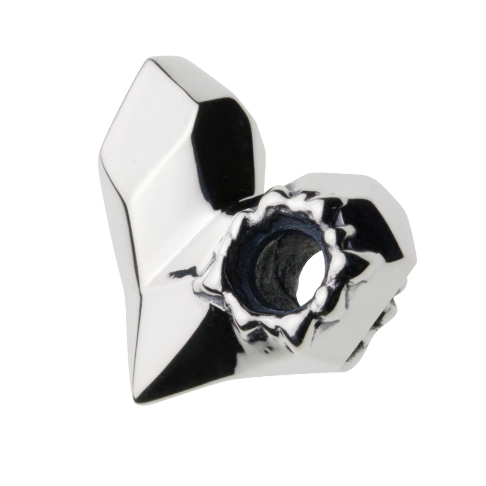 cenote p0698 【シルバーアクセサリー】 クレイジーハートペンダント