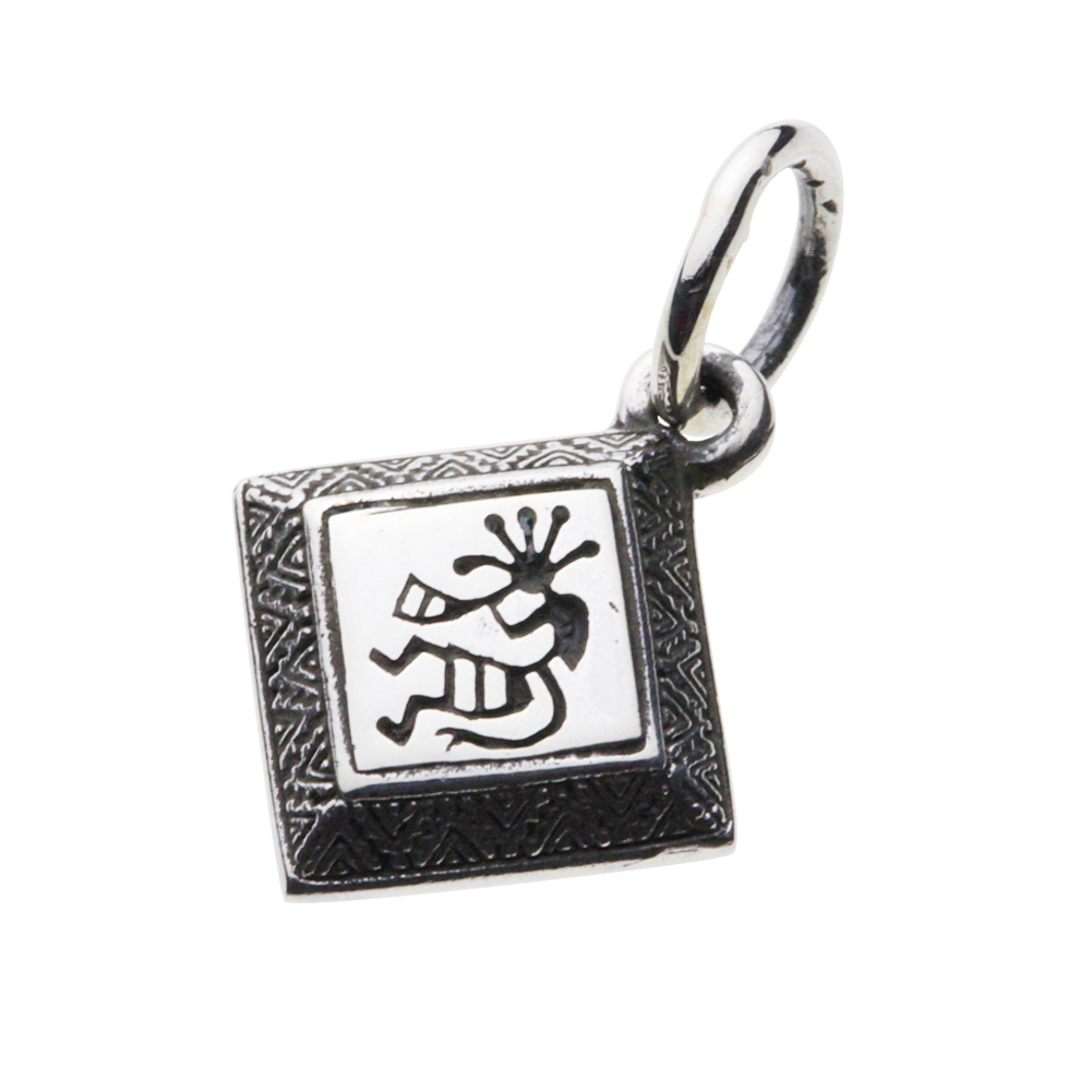 cenote p0709 【シルバーアクセサリー】 ココペリ菱形ペンダント