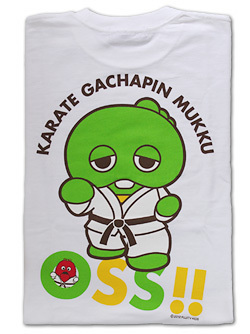 OSS!! ガチャピン&ムックＴシャツ(ホワイト)　画像
