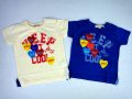 CHILD CHAMP(チャイルドチャンプ)ハートワッペン付き半袖Tシャツ