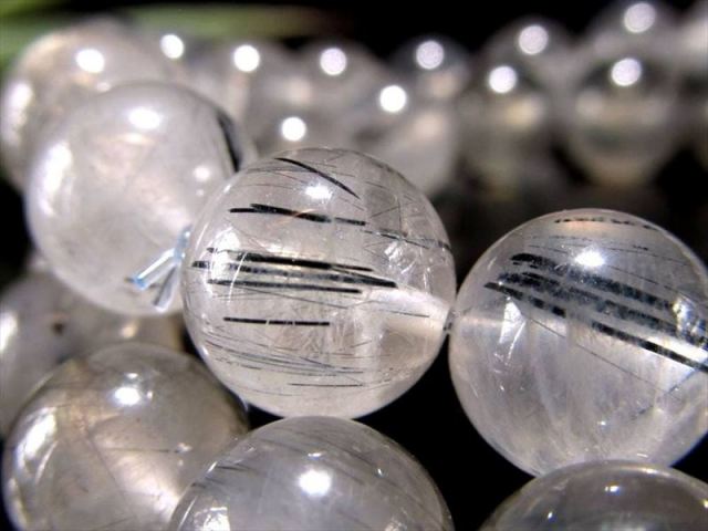 数量限定入荷 ザギマウンテン ブラックブルールチルクォーツ ブレスレット 約7.5mm-8mm×25珠前後 濃紺針が幻想的に輝く 米国ヒーラーに人気