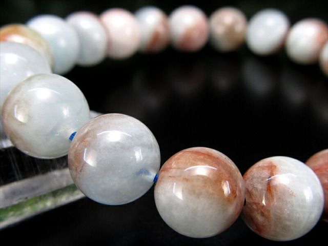 アイランド アクアマリン ブレスレット 9.5mm-10mm×20珠 3月 誕生石 アクアマリン 藍玉 一点もの ブラジル産 パワーストーン 天然石