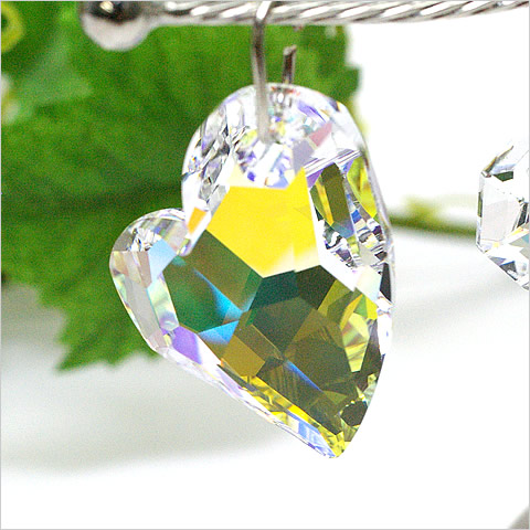 スワロフスキー ペンダント #6261 Devoted 2U Heart クリスタルAB