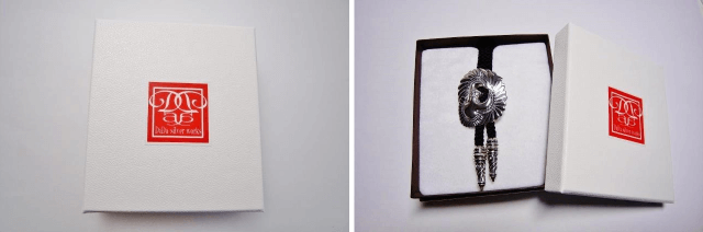 鷹のループタイ