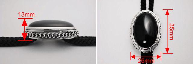 オニキスのループタイ