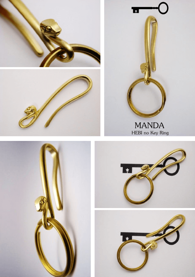 vitaK010 MANDA HEBI no Key Ring／マンダ ヘビのキーリング