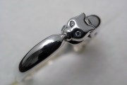 シルバー　ネコ　リング