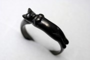 おやすみ黒ネコリング