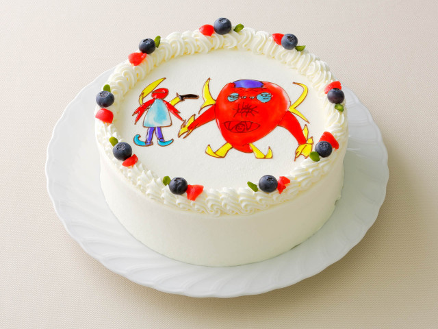 お絵描きケーキ7号