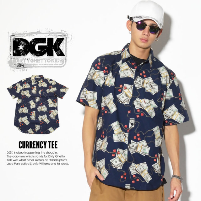 DGK ディージーケー 半袖シャツ COME UP S/S WOVEN DSS-261 7V3297
