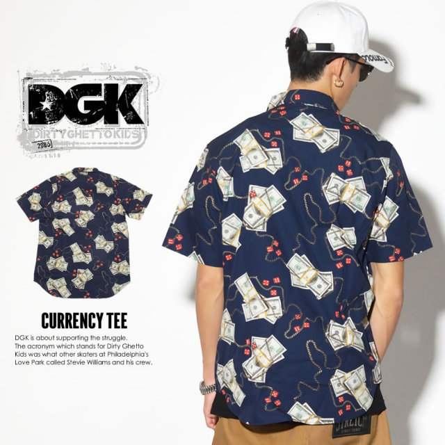 DGK ディージーケー 半袖シャツ COME UP S/S WOVEN DSS-261 7V3297