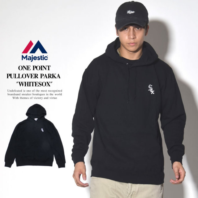MAJESTIC マジェスティック プルオーバーパーカー シカゴ・ホワイトソックス ONE POINT PULLOVER PARKA WHITESOX MM06-CWX-0089 7V5405