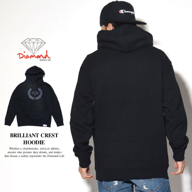 DIAMOND SUPPLY CO ダイヤモンドサプライ プルオーバーパーカー BRILLIANT CREST HOODIE D17DMPF26 7V7198