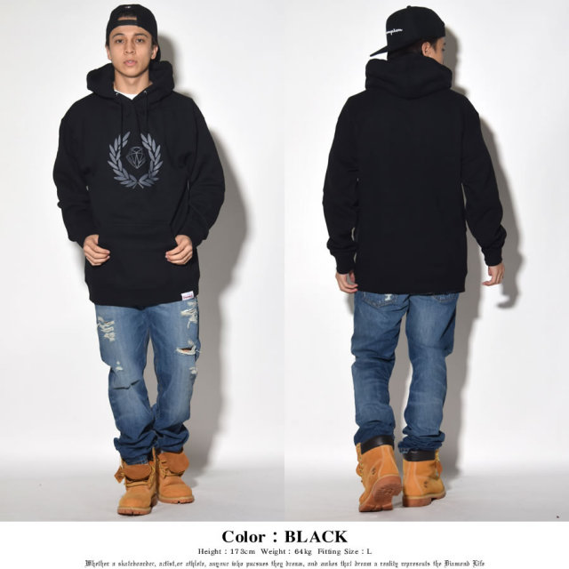 DIAMOND SUPPLY CO ダイヤモンドサプライ プルオーバーパーカー BRILLIANT CREST HOODIE D17DMPF26 7V7198