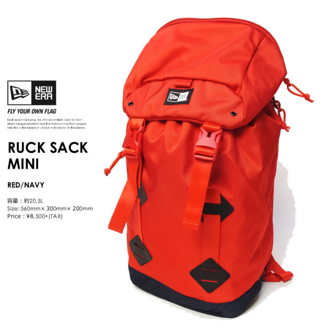 NEW ERA ニューエラ バックパック RUCK SACK MINI レッド×ネイビー 11404172 7V9068