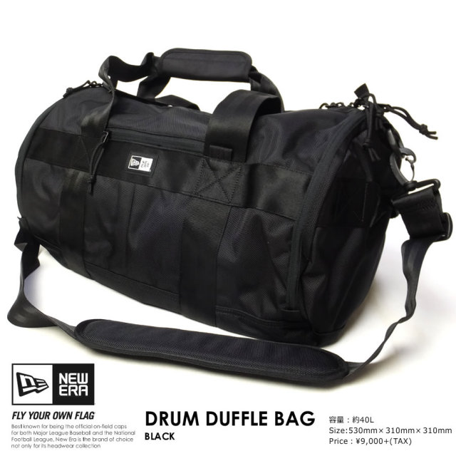 NEW ERA ニューエラ ドラムダッフルバッグ DRUM DUFFLE BAG ブラック 11404474 7V9088