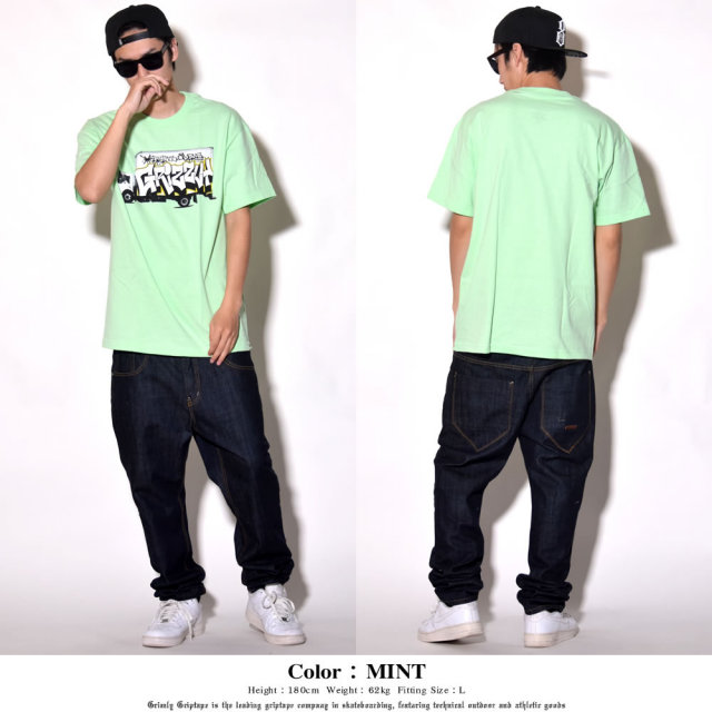 GRIZZLY グリズリー 半袖Tシャツ メンズ STEADY ROCKIN S/S TEE (GMA1801P03)