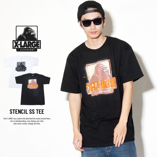 X-LARGE エクストララージ 半袖Tシャツ メンズ STENCIL SS TEE (M18A1102)