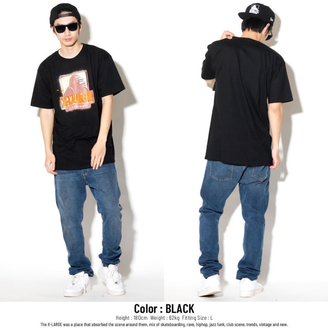 X-LARGE エクストララージ 半袖Tシャツ メンズ STENCIL SS TEE (M18A1102)