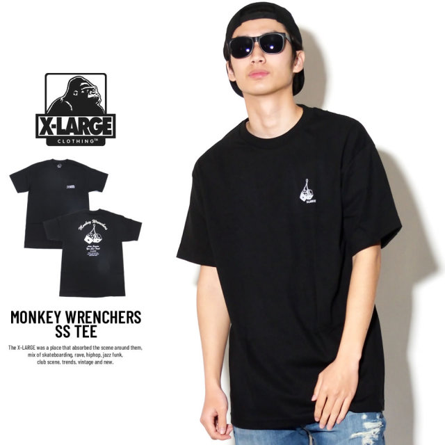 X-LARGE エクストララージ 半袖Tシャツ メンズ MONKEY WRENCHERS SS TEE (M18A1122)