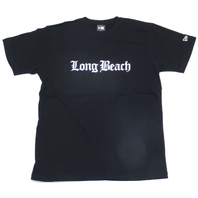 NEW ERA ニューエラ 半袖Tシャツ オールドイングリッシュ Long Beach ブラック (11556739)