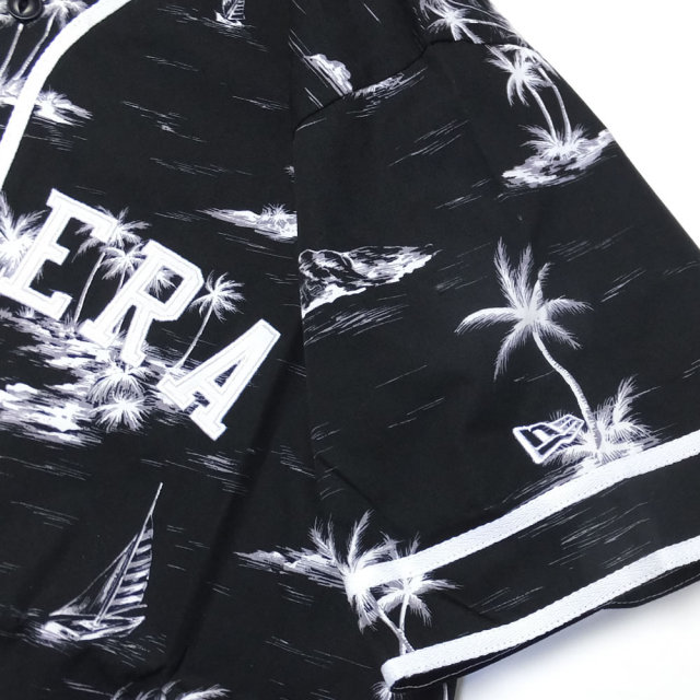 NEW ERA ニューエラ ベースボールシャツ アロハ B/W ブラック (11556845)