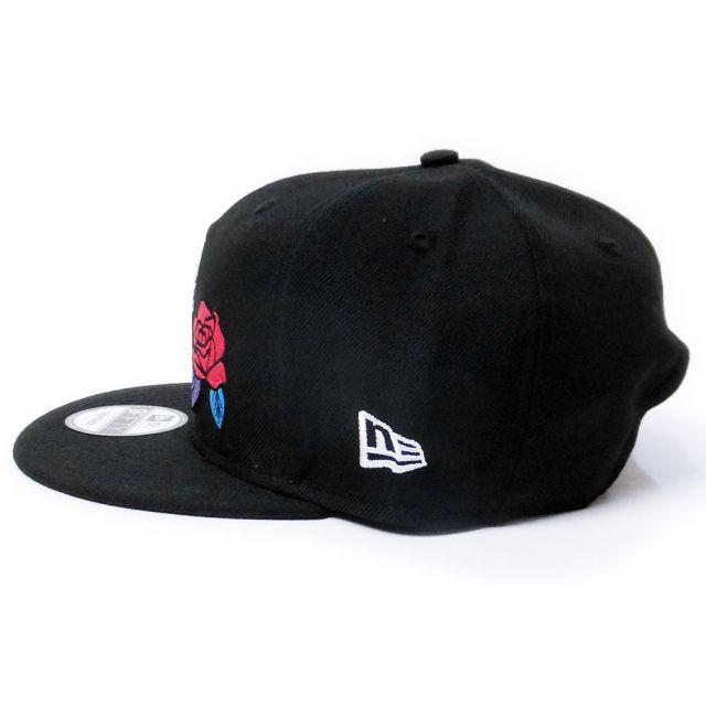 NEW ERA ニューエラ スナップバックキャップ 9FIFTY メキシカン スカル&ローズ ブラック (11557261)