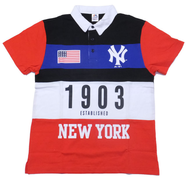 MAJESTIC マジェスティック ポロシャツ NY 1903 POLO (MM04-NYK-8S05)
