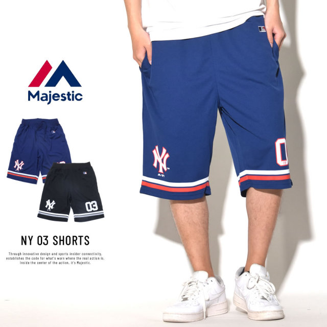 MAJESTIC マジェスティック メッシュショーツ NY 03 SHORTS (MM12-NYK-8S07)