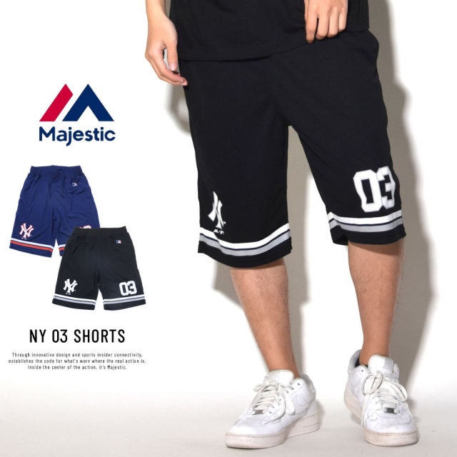MAJESTIC マジェスティック メッシュショーツ NY 03 SHORTS (MM12-NYK-8S07)