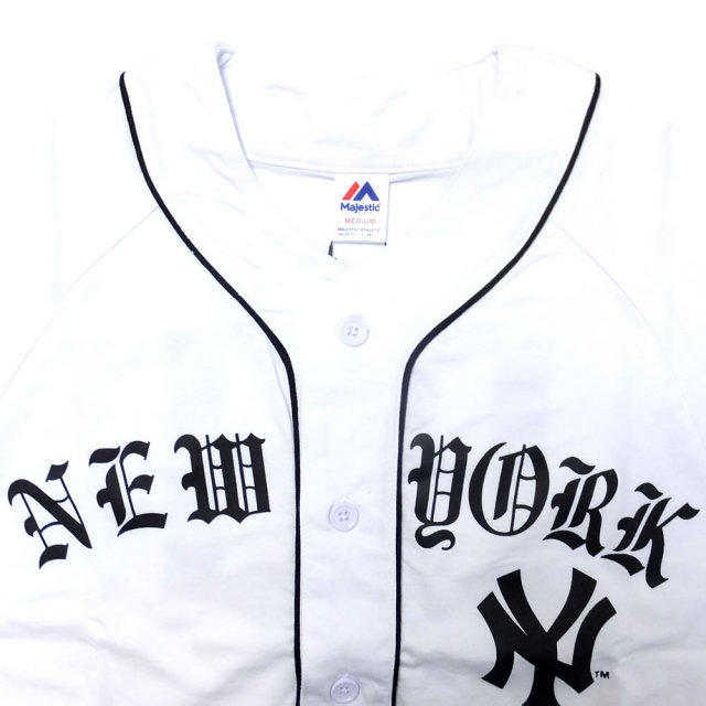 MAJESTIC マジェスティック ベースボールシャツ NEWYORK 03 BB SHIRT (MM21-NYK-8S05)