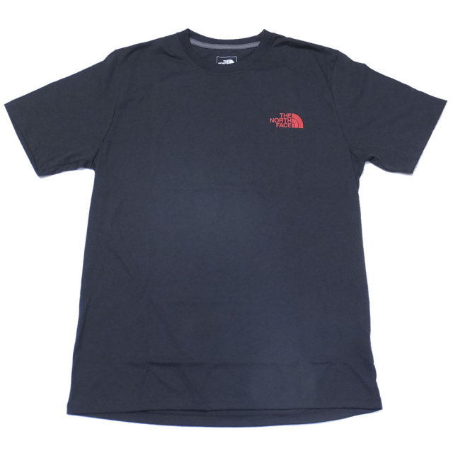THE NORTH FACE ザ・ノースフェイス 半袖Tシャツ S/S BOTTLE SOURCE RED BOX TEE ウェザードブラック (NF0A34YRZLY)