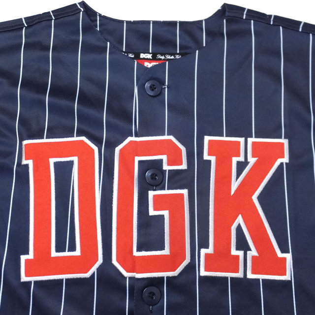 DGK ディージーケー ベースボールシャツ GROUNDER CUSTOM BASEBALL JERSEY (DSS-287)