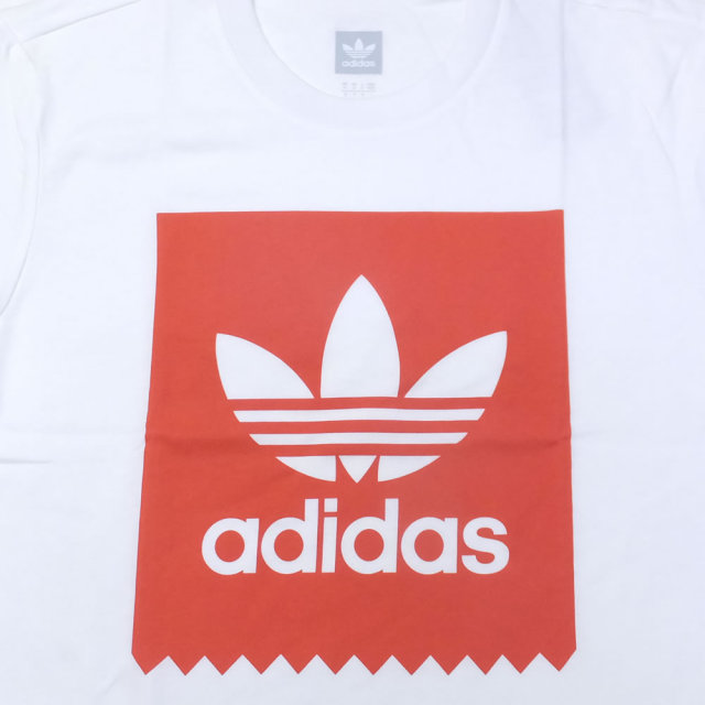 adidas アディダス 半袖Tシャツ SOLID BLACK BIRD TEE ホワイト/レッド (CW2341)