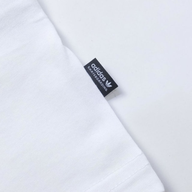 adidas アディダス 半袖Tシャツ SOLID BLACK BIRD TEE ホワイト/レッド (CW2341)