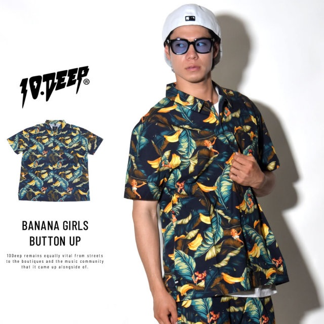10DEEP テンディープ 半袖シャツ BANANA GIRLS BUTTON UP (181TD3220)
