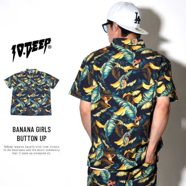 10DEEP テンディープ 半袖シャツ BANANA GIRLS BUTTON UP (181TD3220)