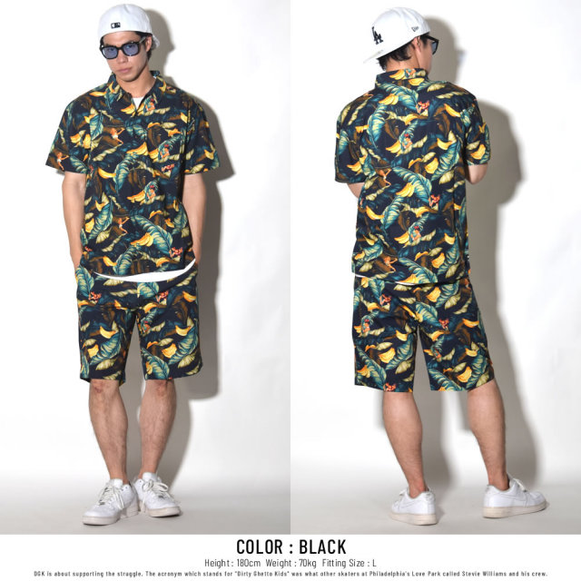 10DEEP テンディープ 半袖シャツ BANANA GIRLS BUTTON UP (181TD3220)