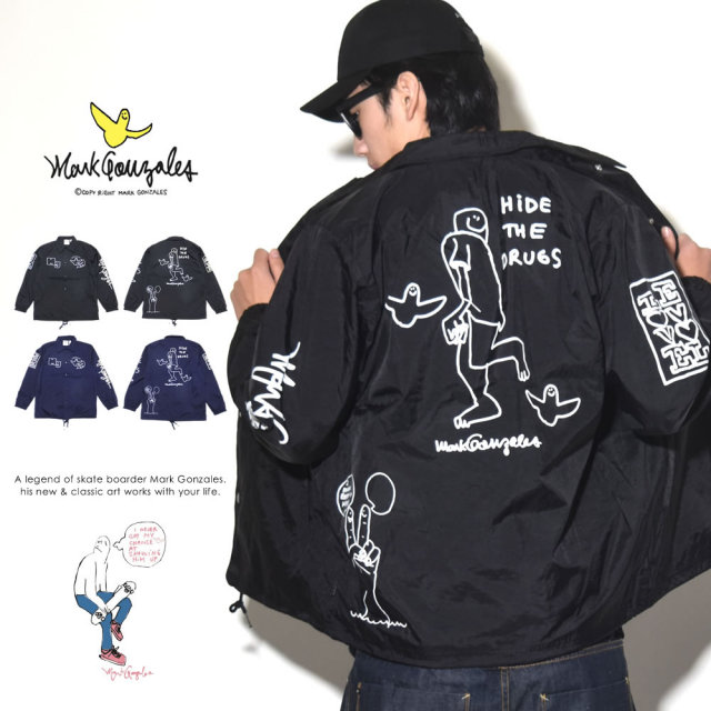 MARK GONZALES マークゴンザレス コーチジャケット メンズ (2G5-8837)