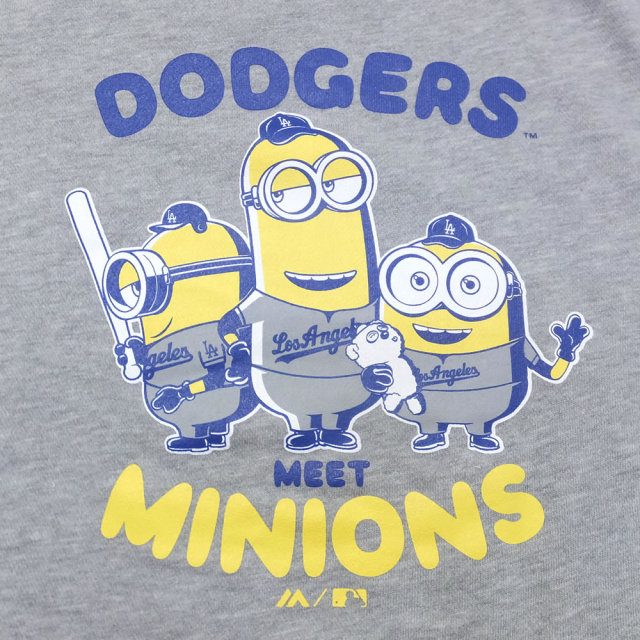 MAJESTIC マジェスティック プルオーバーパーカー メンズ ミニオンズ コラボ MINIONS×LOS ANGELES DODGERS HOODIE (MM06-LDG-8S900MN)