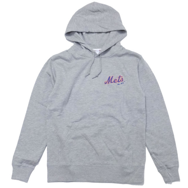 MAJESTIC マジェスティック プルオーバーパーカー メンズ ミニオンズ コラボ MINIONS×NEW YORK METS HOODIE (MM06-MET-8S900MN)