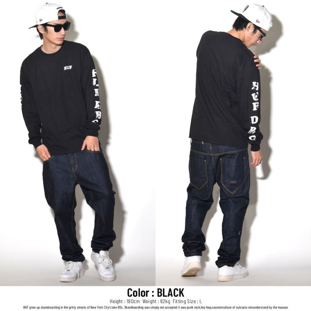 HUF×FELIX ハフ×フィリックス コラボ 長袖Tシャツ FELIX HUF DBC L/S TEE (TS00433)