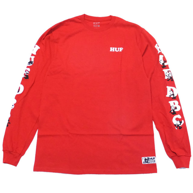 HUF×FELIX ハフ×フィリックス コラボ 長袖Tシャツ FELIX HUF DBC L/S TEE (TS00433)