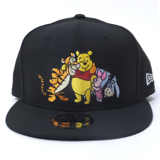 NEW ERA ニューエラ スナップバックキャップ コラボ 9FIFTY ディズニー くまのプーさん フレンズ ブラック (11589134)