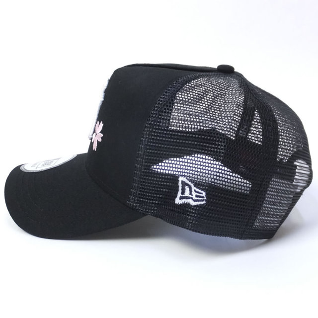 NEW ERA ニューエラ メッシュキャップ 9FORTY A-Frame トラッカー 桜 ニューヨーク・ヤンキース ブラック (11589136)