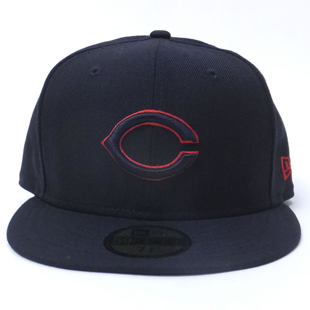 NEW ERA ニューエラ ベースボールキャップ 59FIFTY UNDERVISOR NPB 広島東洋カープ ネイビー×ネイビー レッドアウトライン Carpアンダーバイザー (11589148)